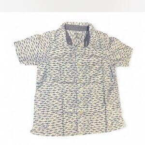 OshKosh B'gosh Navy Shark Print Button Down Shirt